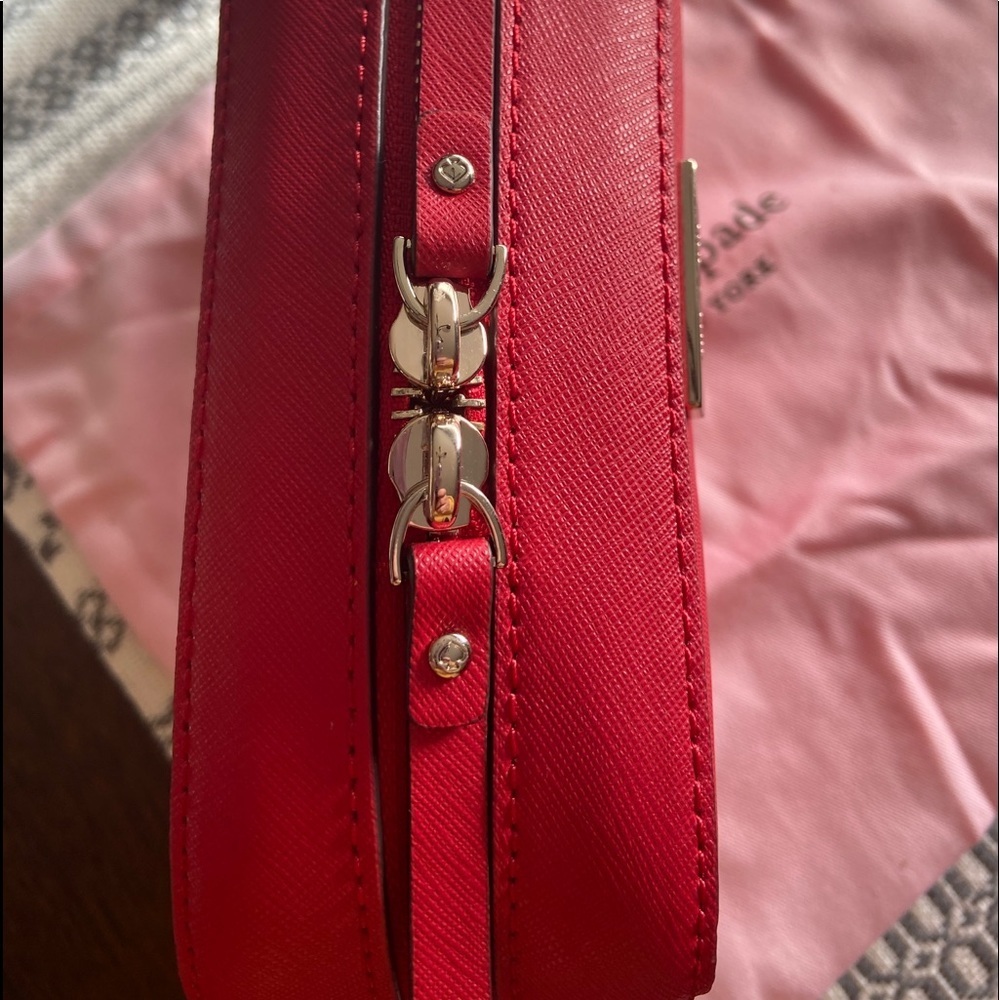 kate spade  leather cammie crosshatched crossbody - Picture 4 of 7